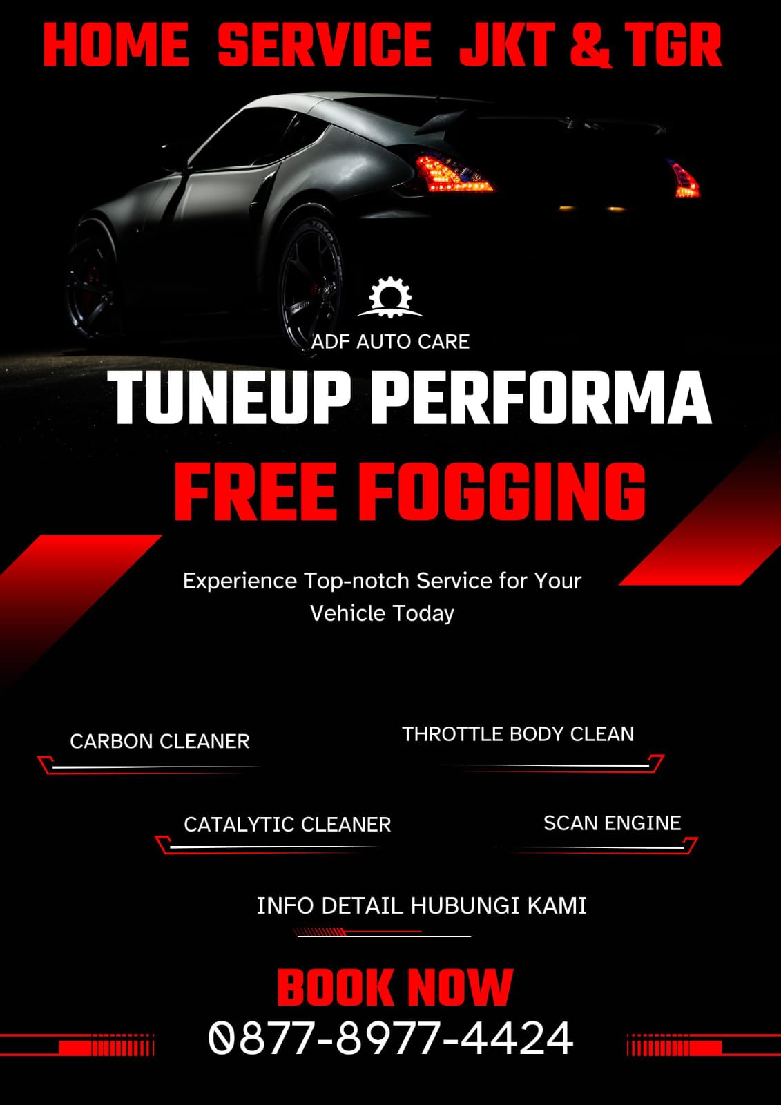 Paket Tune Up Mobil - Carbon Cleaner Catalytic Cleane